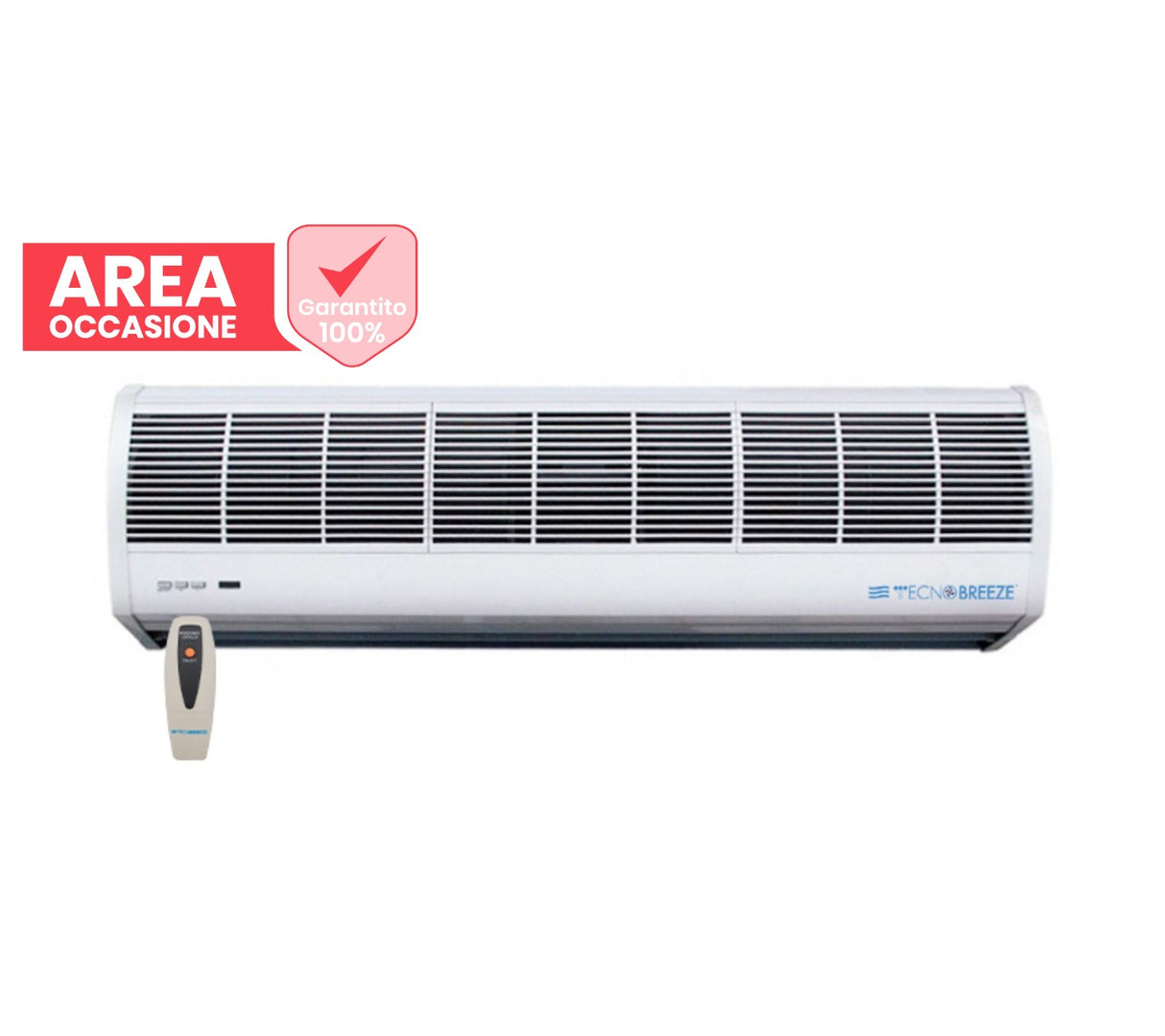 tecnobreeze area occasioni 2358 barriera d aria centrifuga tecnogas tecnobreeze modello natural wind 150 da 150 cm con telecomando codice 14203