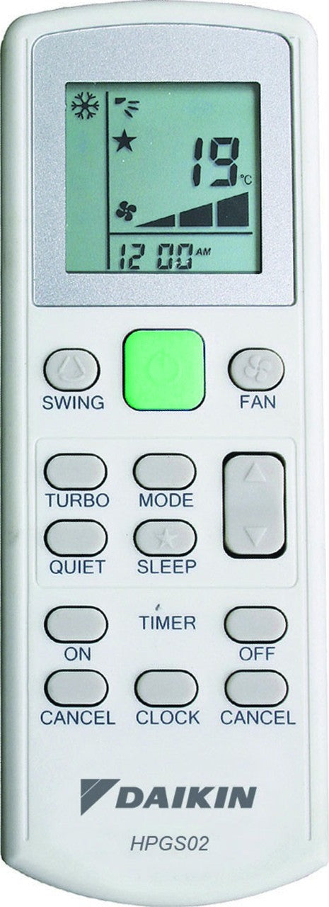 telecomando ad infrarossi daikin wrc hpc per ventilconvettori fan coil a parete fwt gt