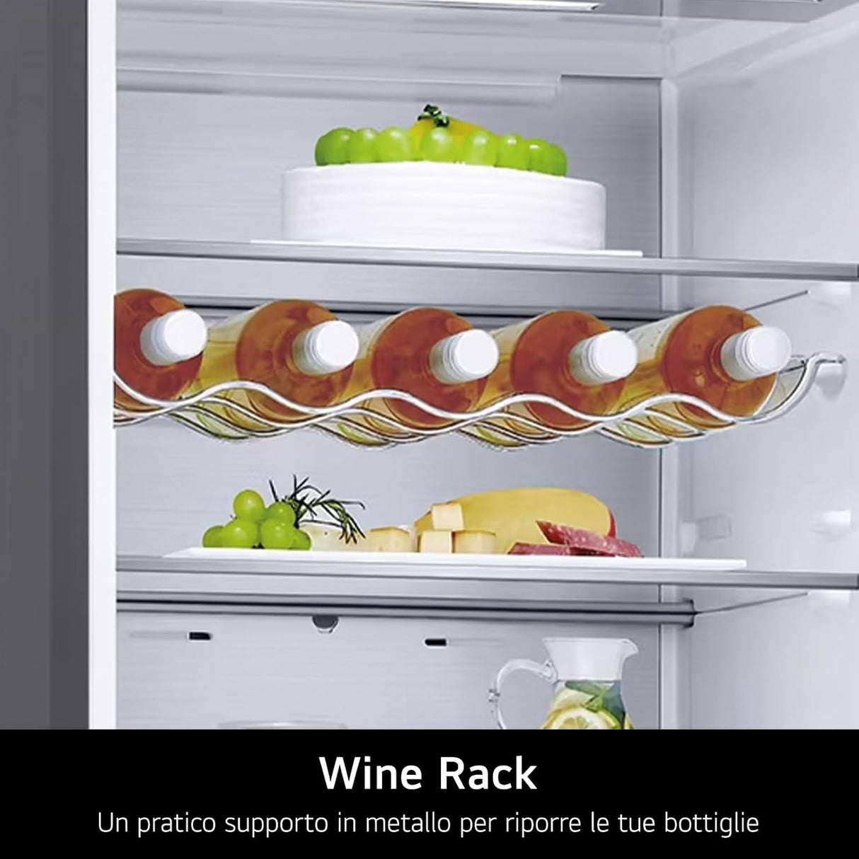 lg frigorifero combinato lg gbb72nsvcn1 384 litri classe c a203xl595xp675 total no frost inox ean 8806091825261