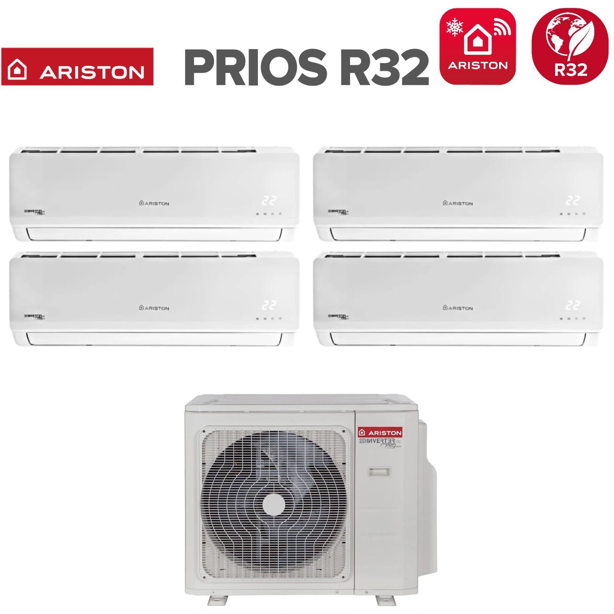 ariston climatizzatore condizionatore ariston quadri split inverter serie prios 12121212 con quad 110 xd0c o r 32 wi fi optional 12000120001200012000
