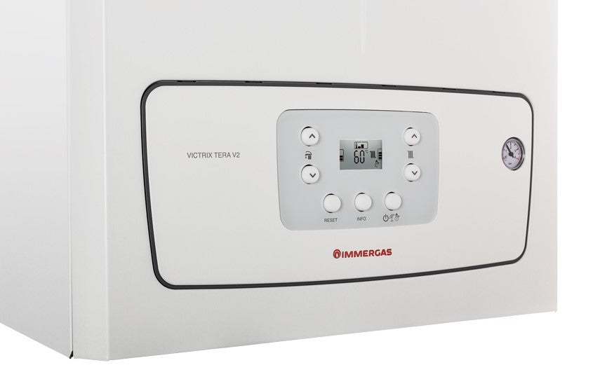 caldaia a gas immergas a condensazione victrix tera 24 plus v2 solo riscaldamento gpl completa di kit scarico fumi