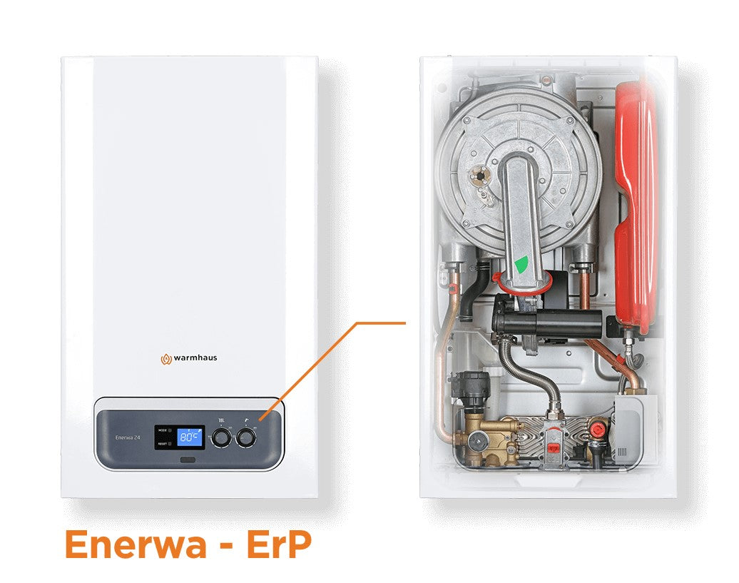caldaia a gas warmhaus a condensazione enerwa 28 metano o gpl completo di kit scarico fumi