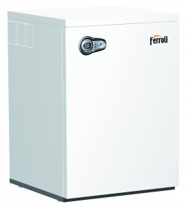 caldaia ferroli a basamento bluehelix b k 50 30 kw metano o gpl completa di kit scarico fumi con accumulo 50 lt new erp