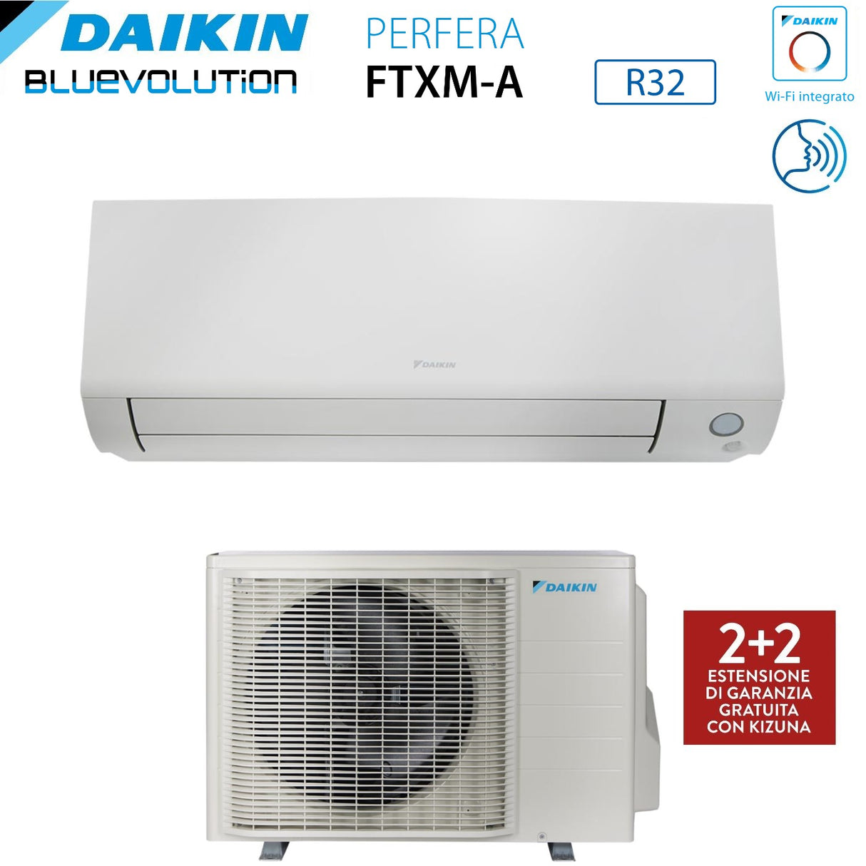 climatizzatore condizionatore daikin bluevolution inverter serie perfera all season 9000 btu ftxm25a r 32 wi fi integrato garanzia italiana