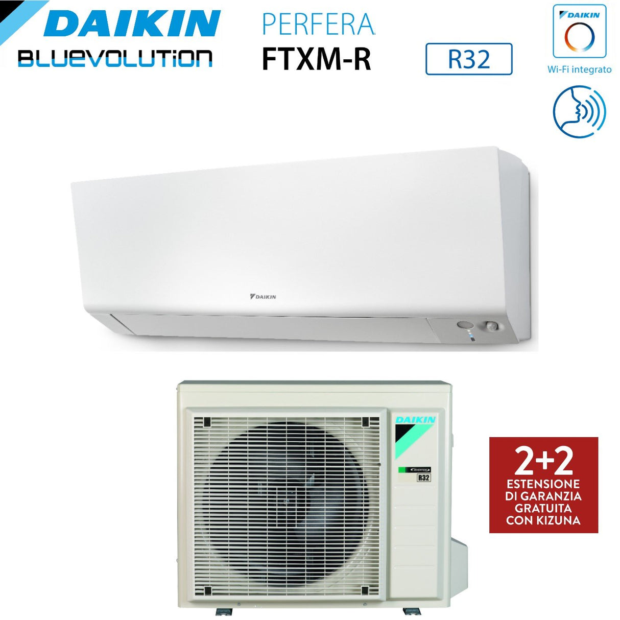 climatizzatore condizionatore daikin bluevolution inverter serie perfera wall 9000 btu ftxm25r r 32 wi fi integrato classe a___ garanzia italiana novita