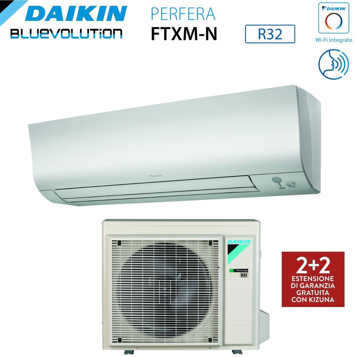 climatizzatore condizionatore daikin inverter serie perfera 18000 btu ftxm50n r 32 a__ wi fi integrato novita