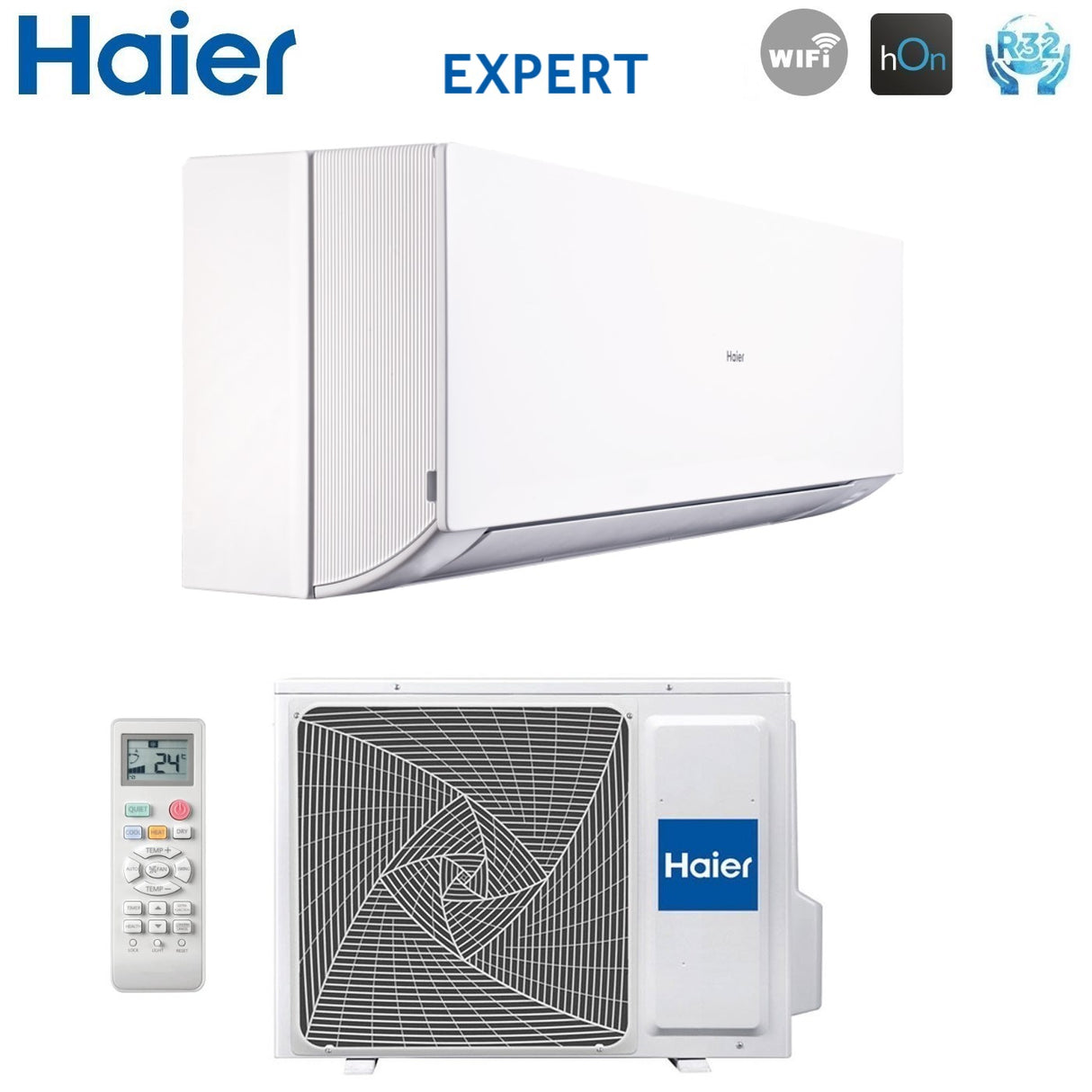 climatizzatore condizionatore haier inverter serie expert 12000 btu as35xcahra r 32 wi fi integrato classe a___ a__