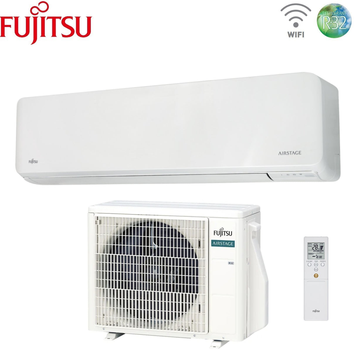 fujitsu condizionatore fujitsu km large 30000 btu aseh30kmtb r 32 wi fi optional