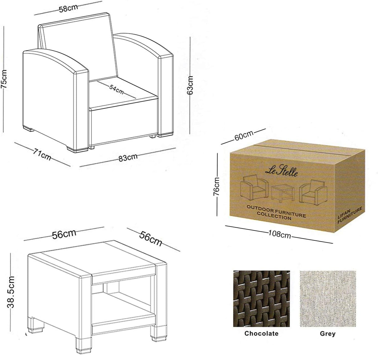 immagine-2-le-stelle-le-stelle-set-salotto-da-giardino-in-polyrattan-da-3-pezzi-2-poltrone-da-esterno-tavolino-e-cuscini-cioccolato-ean-8024299800433