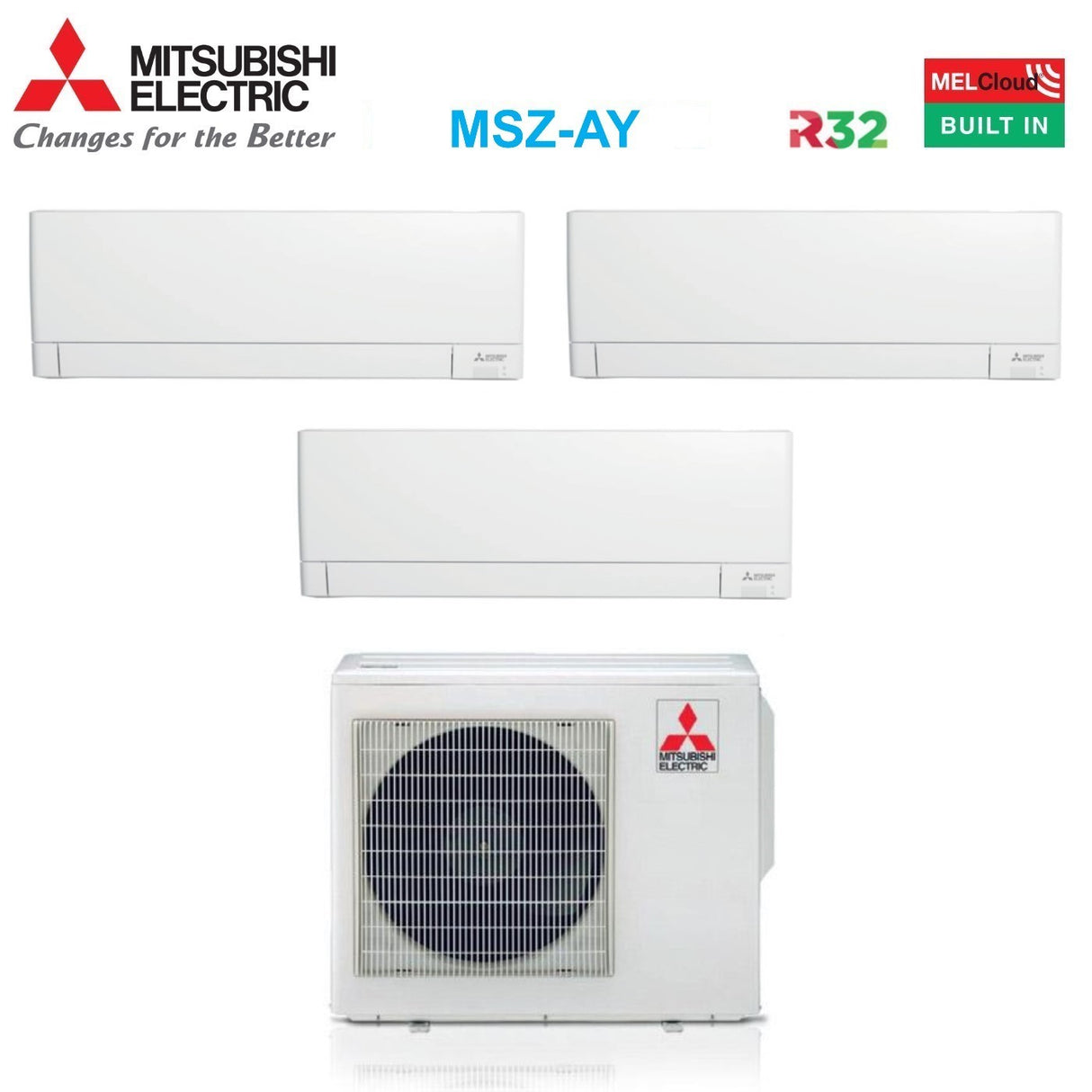 mitsubishi electric condizionatore trial split mitsubishi electric linea plus msz ay 777 con mxz 3f54vf r 32 wi fi integrato