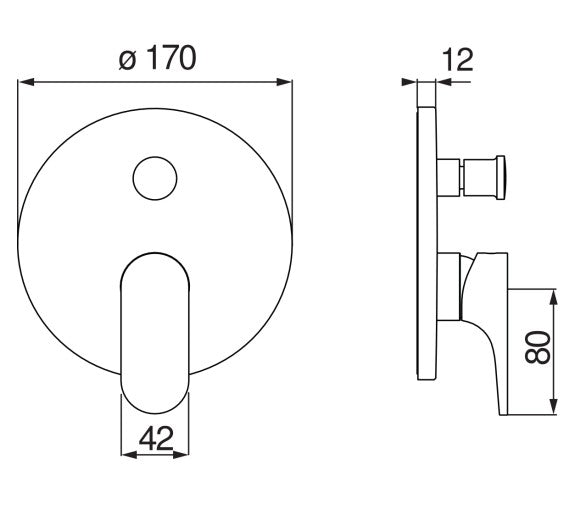 nobili miscelatore doccia ad incasso con deviatore nobili yoyo