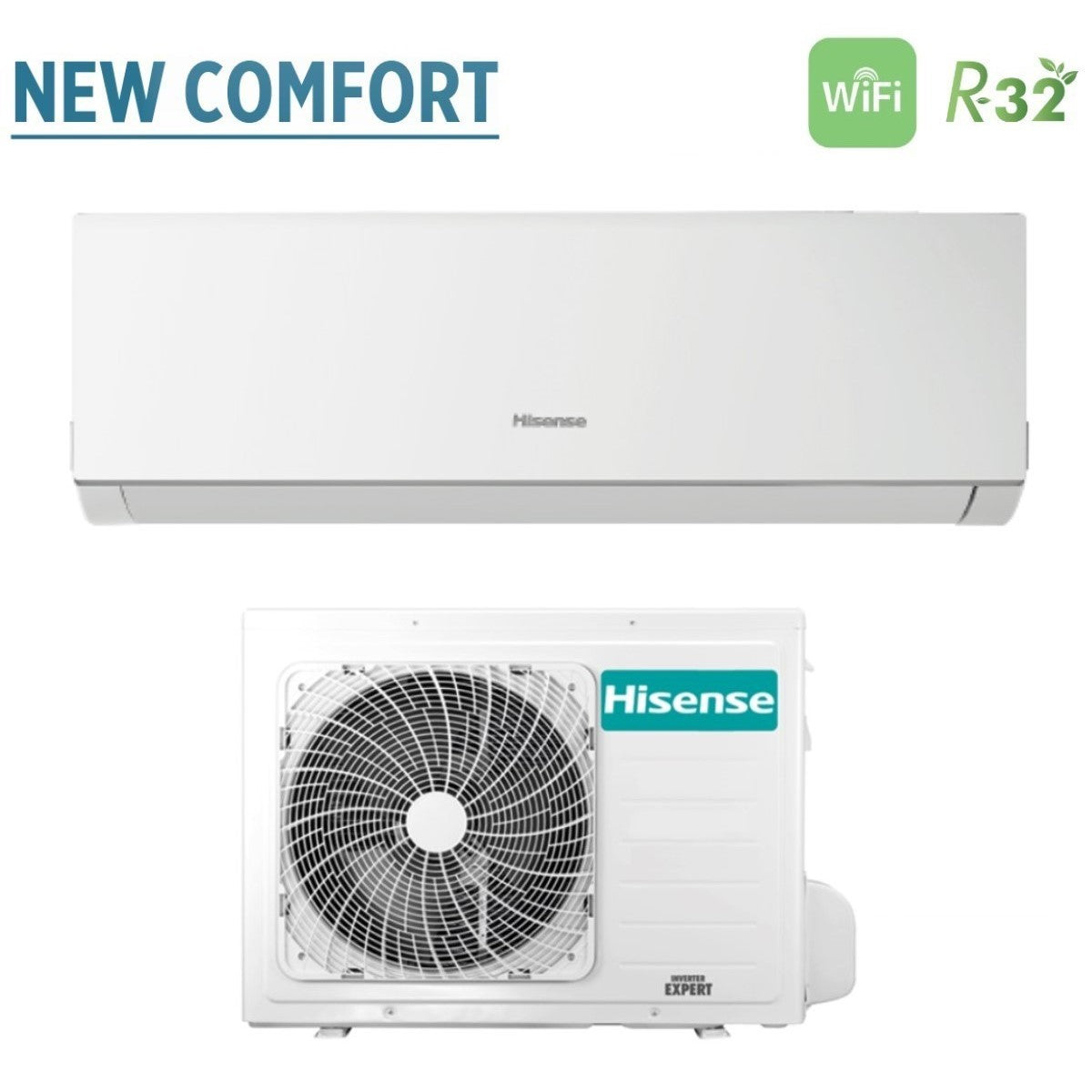 offerta climatizzatore condizionatore hisense inverter serie new comfort 12000 btu dj35ve0ag _ cf35mr04w r 32 wi fi optional classe a__ a_