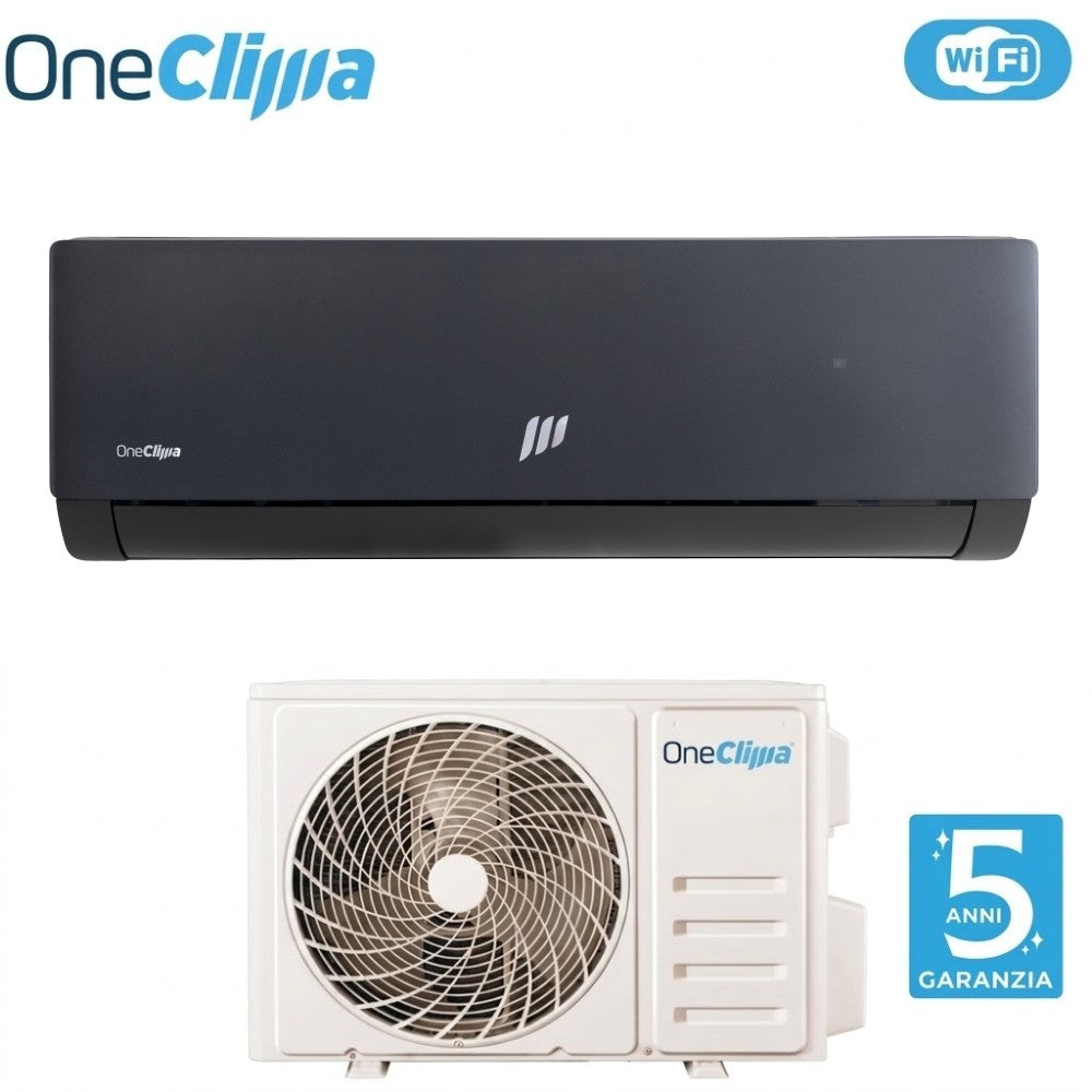 oneclima condizionatore oneclima prime black 12000 btu primeblack 12y26 r 32 wi fi integrato