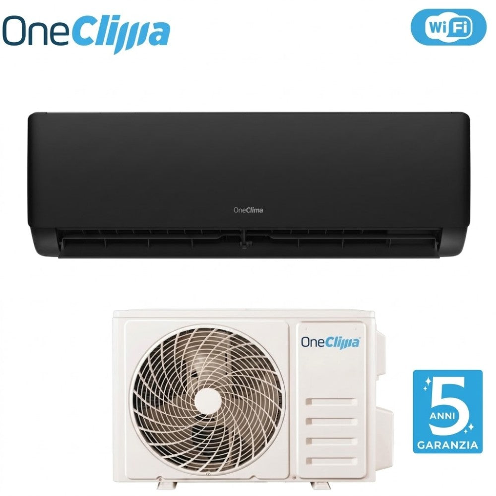 oneclima condizionatore oneclima prime black 12000 btu primeblack 12y26 r 32 wi fi integrato