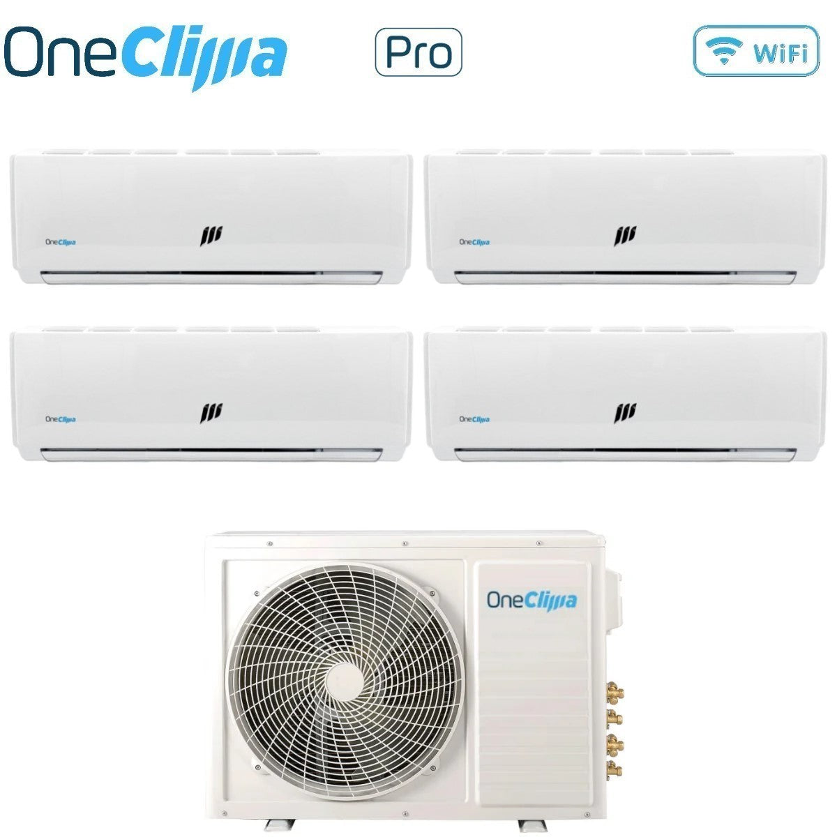 oneclima condizionatore quadri split oneclima pro 991212 con mlt32x4y24 r 32 wi fi optional