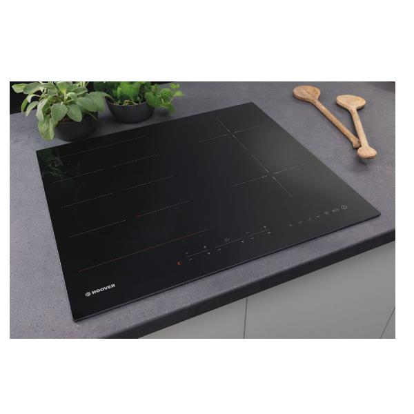 piano cottura ad induzione candy hoover hies644dc 4 zone l59xp52 vetroceramica nero