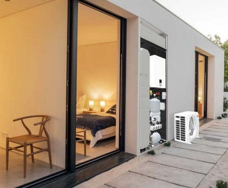 pompa di calore reversibile aria acqua inverter per installazione splittata ferroli omnia s in 3.2 10 r 32 con comando incluso
