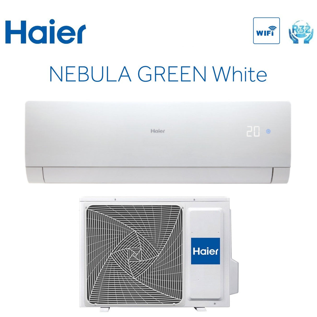 super offerta climatizzatore condizionatore haier inverter serie nebula green white 12000 btu as35s2sn2fa r 32 wi fi integrato classe a__