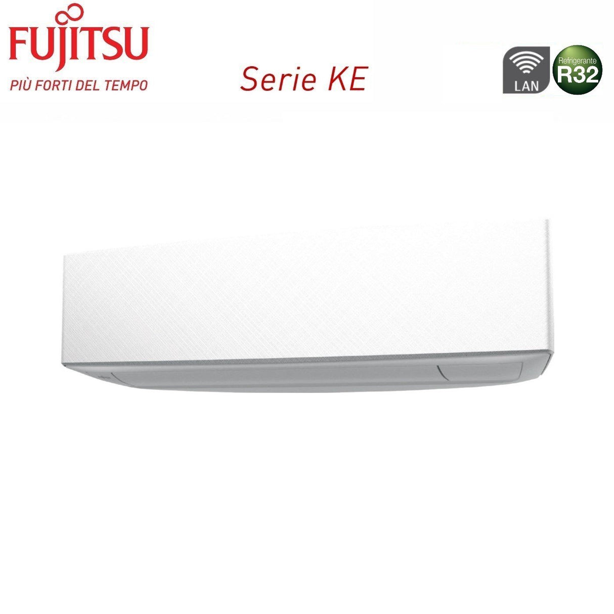 unita interna a parete fujitsu serie ke white 9000 btu asyg09ketf r 32 wi fi integrato colore bianco