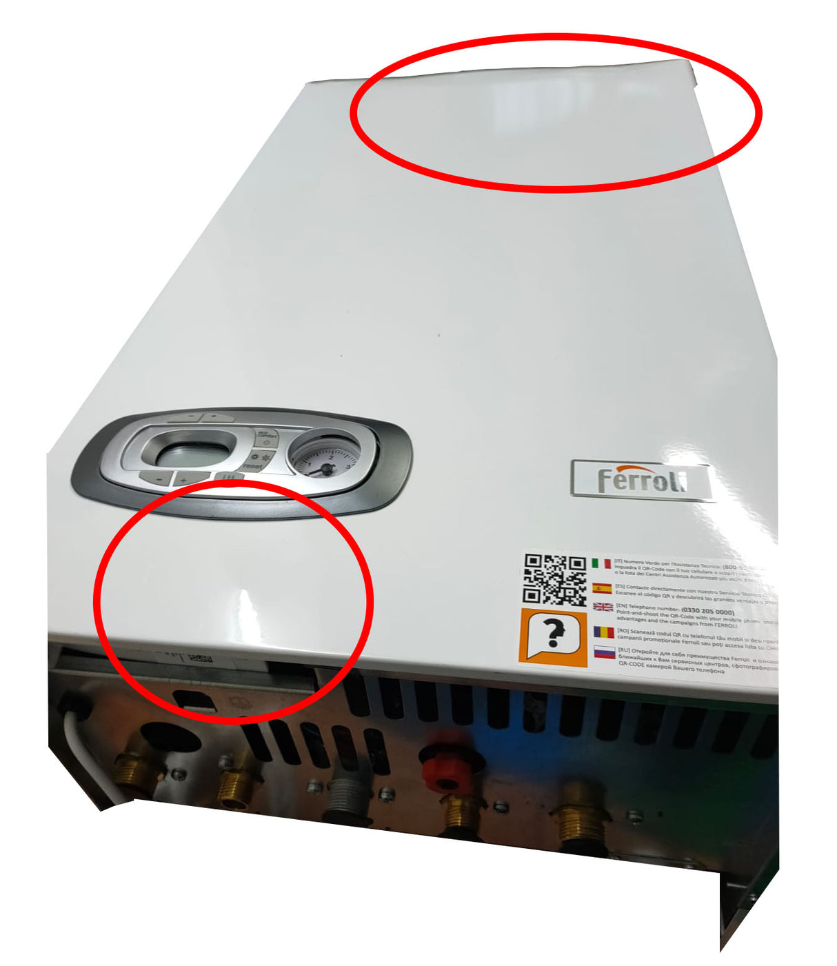area occasioni caldaia a condensazione ferroli divacondens d plus f24 low nox metano completo di kit scarico fumi coassiale 33384