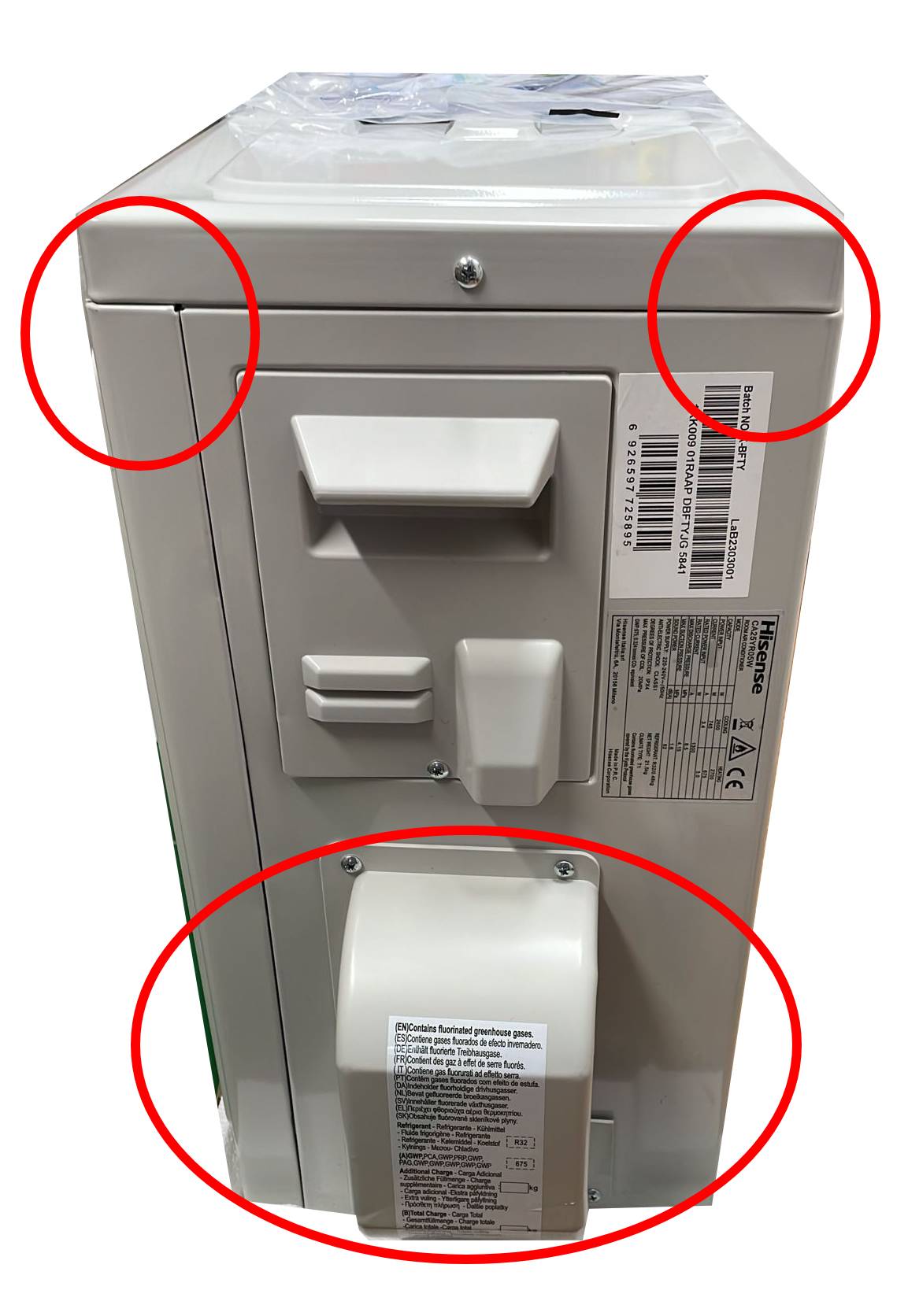 area occasioni climatizzatore condizionatore hisense inverter serie easy smart 9000 btu ca25yr05g + ca25yr05w r 32 wi fi optional classe a++ a+ novita 2023 ao1037