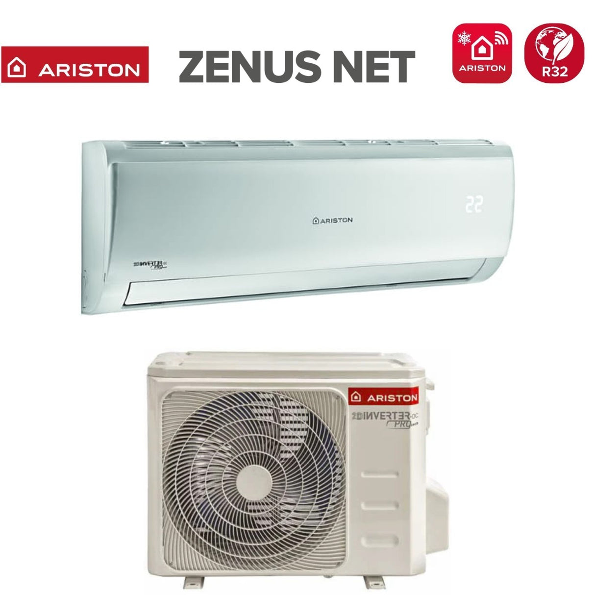ariston condizionatore ariston 9000 btu zenus net 25 r 32 wi fi integrato