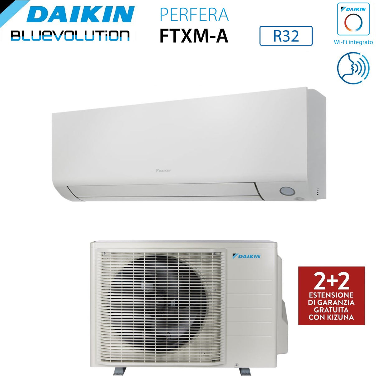 climatizzatore condizionatore daikin bluevolution inverter serie perfera all season 9000 btu ftxm25a r 32 wi fi integrato garanzia italiana