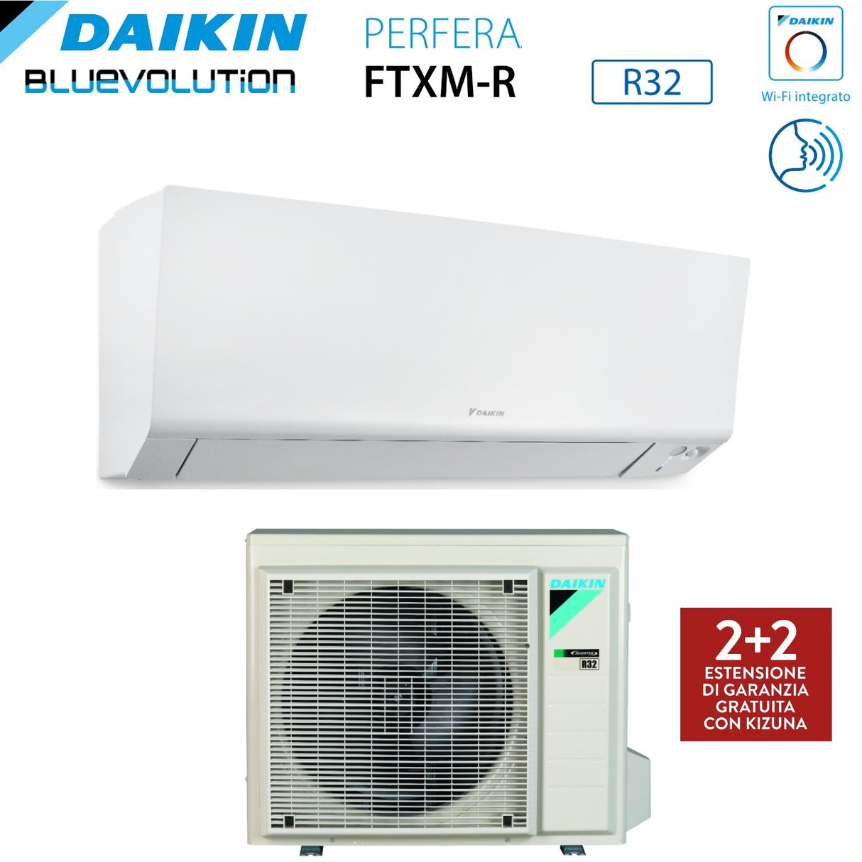 climatizzatore condizionatore daikin bluevolution inverter serie perfera wall 18000 btu ftxm50r r 32 wi fi integrato classe a__ garanzia italiana novita