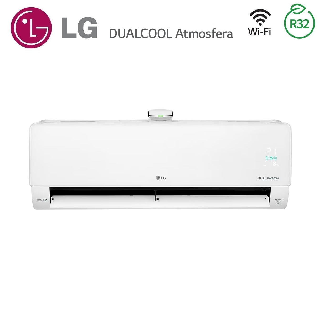 climatizzatore condizionatore lg inverter dualcool atmosfera 9000 btu ap09rk.nsj r 32 wi fi integrato a++ a+