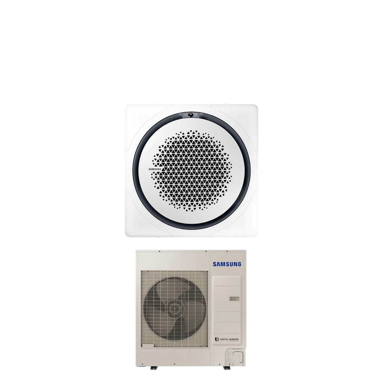 climatizzatore condizionatore samsung inverter cassetta 360 42000 btu ac120mn4pkh eu monofase r 410 wi fi optional con comando wireless incluso disponibili vari pannelli
