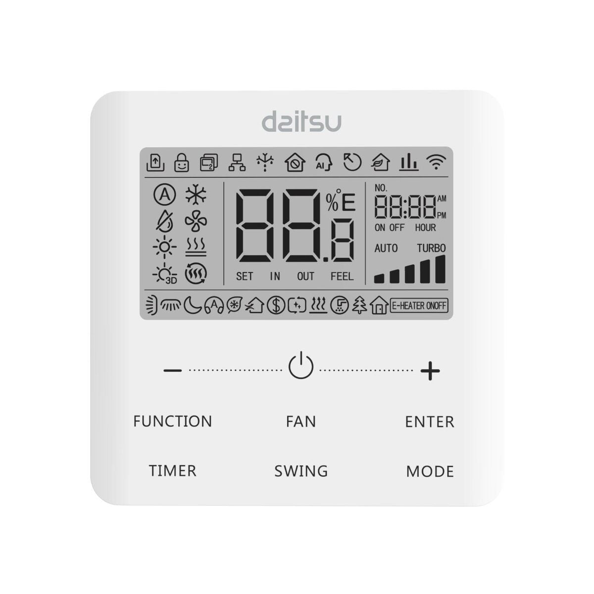 daitsu condizionatore canalizzato daitsu 48000 btu acd48tkdbs trifase r 32 wi fi integrato con comando a filo