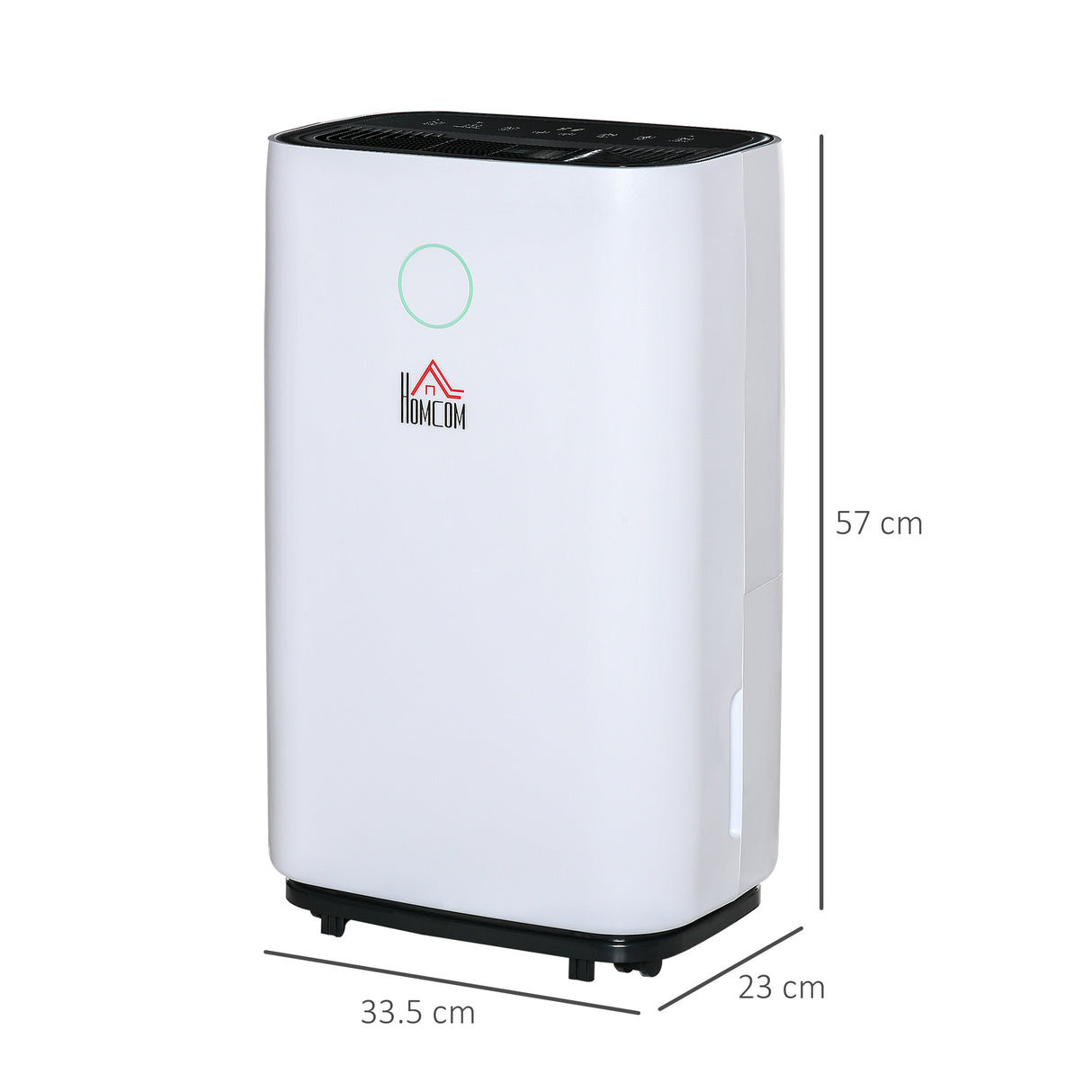 easycomfort deumidificatore da 25l 3 modalita e 2 velocita timer 24h design silenzioso 33.5x23x57cm bianco