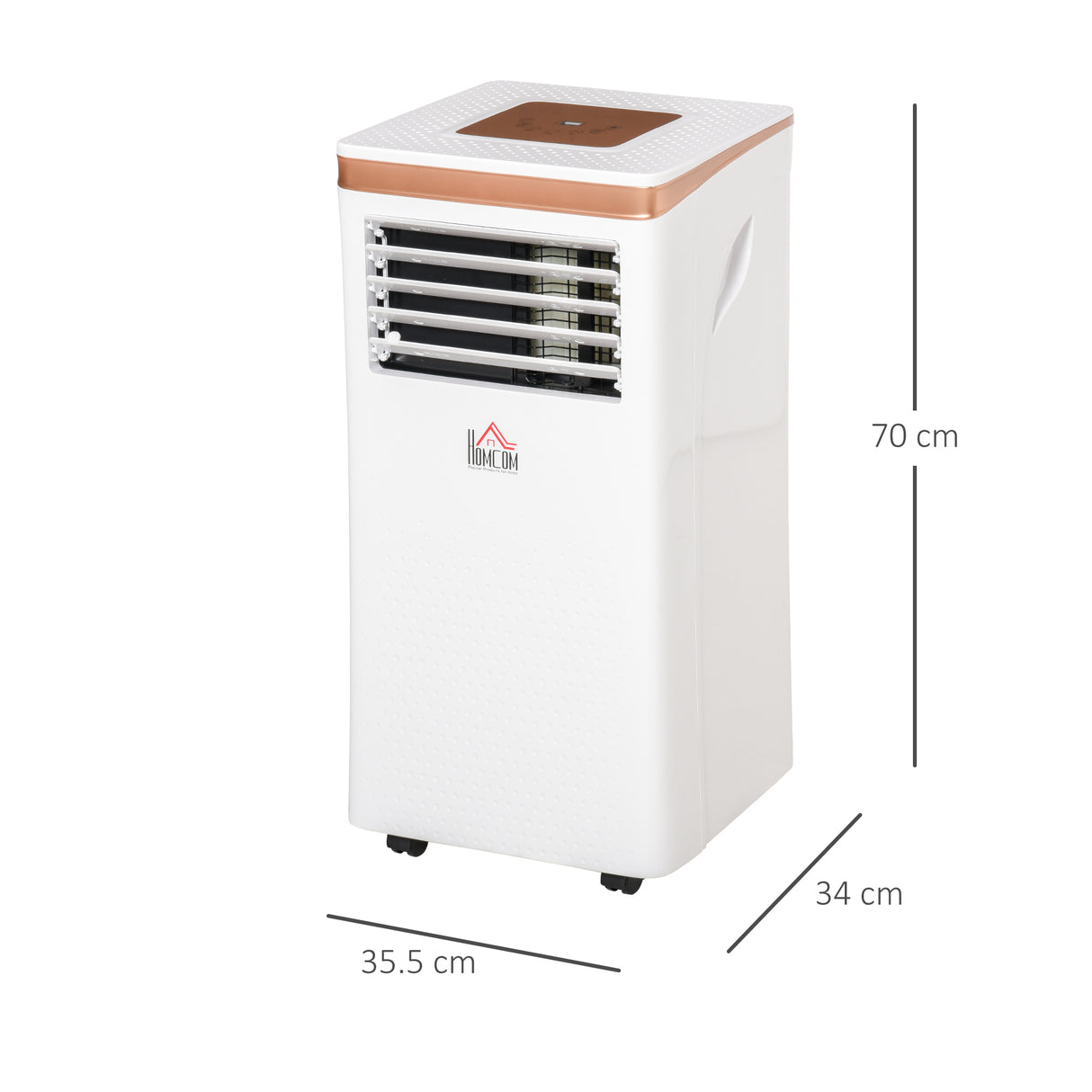 easycomfort easycomfort condizionatore portatile deumidificatore con telecomando timer 24h e 2 velocita 1122w classe energetica a 10000btu 35 5x34x70cm bianco