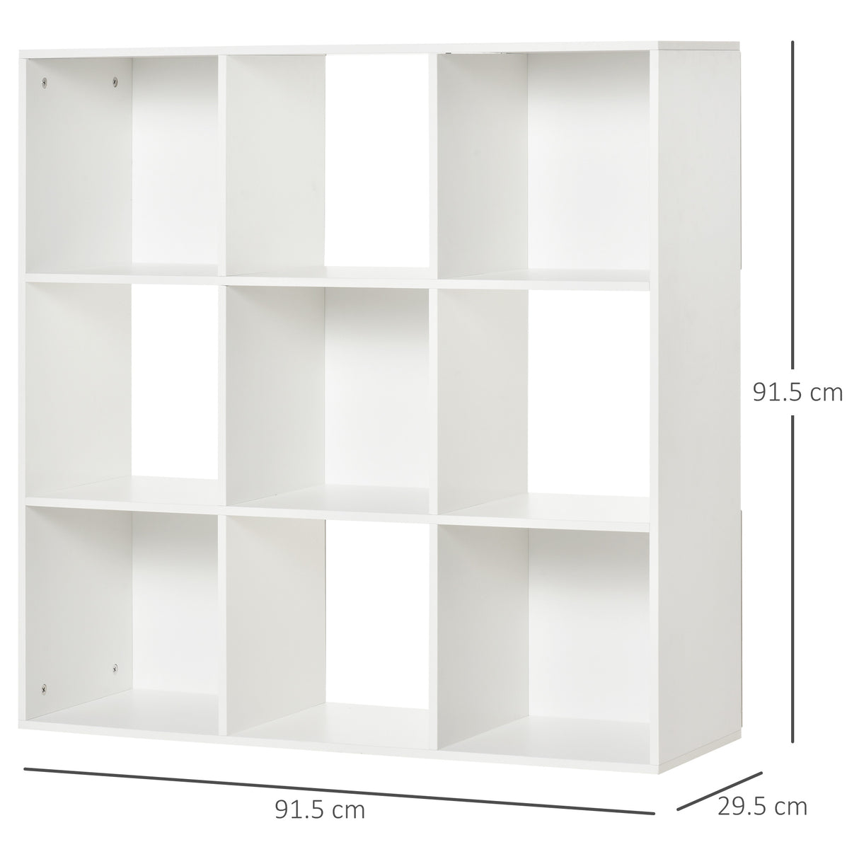easycomfort easycomfort libreria bianca per casa e ufficio scaffale dal design moderno con 9 scomparti in legno 91 5 x 29 5 x 91 5 cm ean 8054111844895