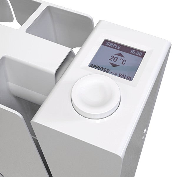 fondital radiatore elettrico in alluminio fondital eblitz wi fi da 1000 w 470x583x80 mm