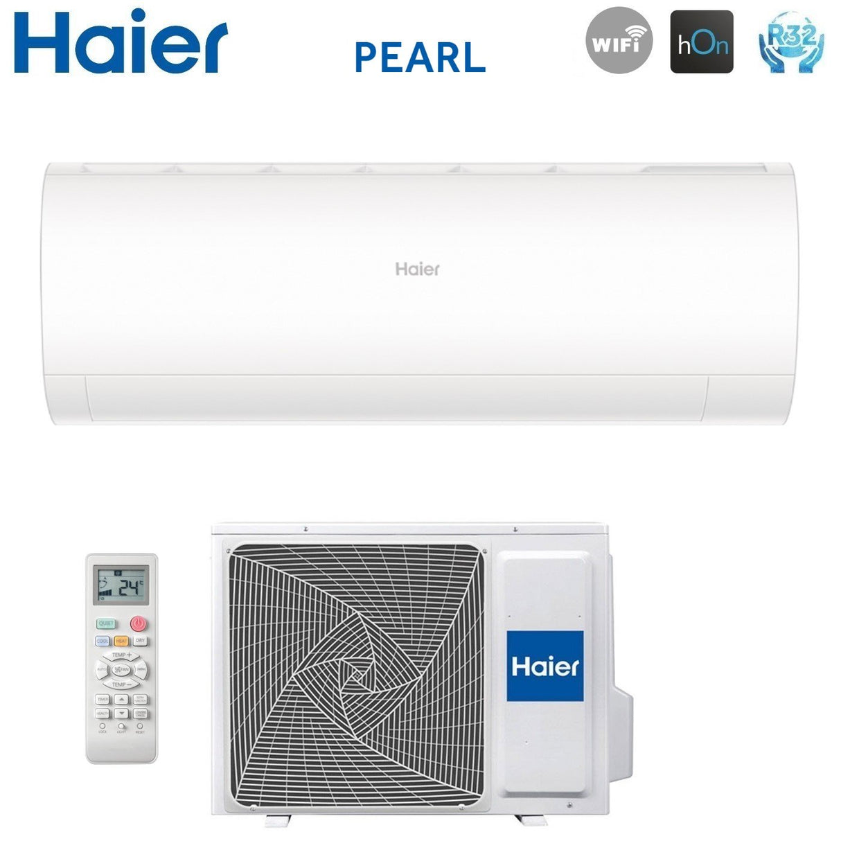 haier climatizzatore condizionatore haier inverter serie pearl 9000 btu as25pbphra pre r 32 wi fi integrato aa