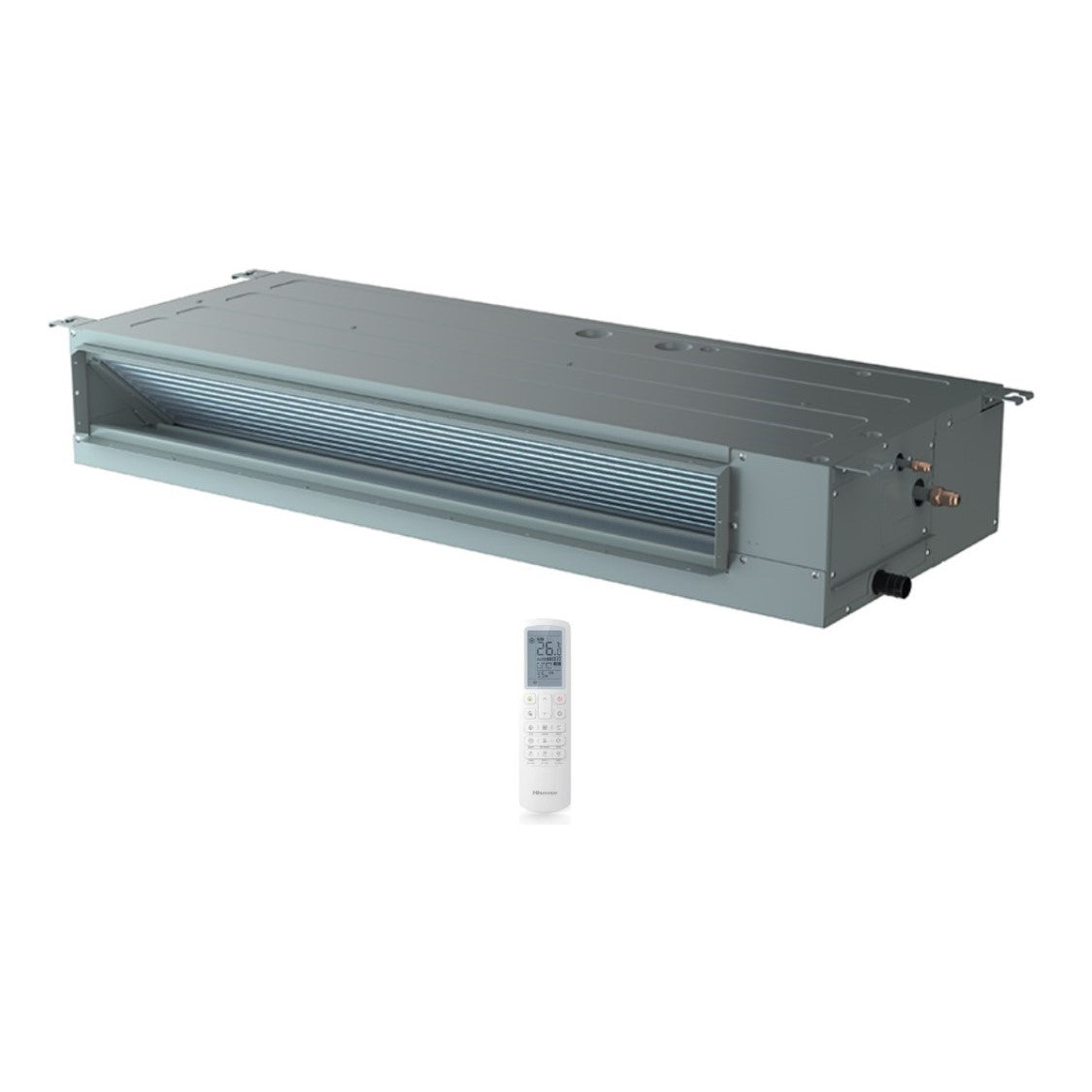 hisense climatizzatore condizionatore hisense quadri split inverter canalizzato canalizzabile 12121212 con 4amw105u4raa r 32 wi fi optional 12000120001200012000 con telecomando di serie