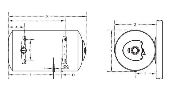 isea scaldabagno elettrico isea swing plus 1505 ho attacco a sinistra