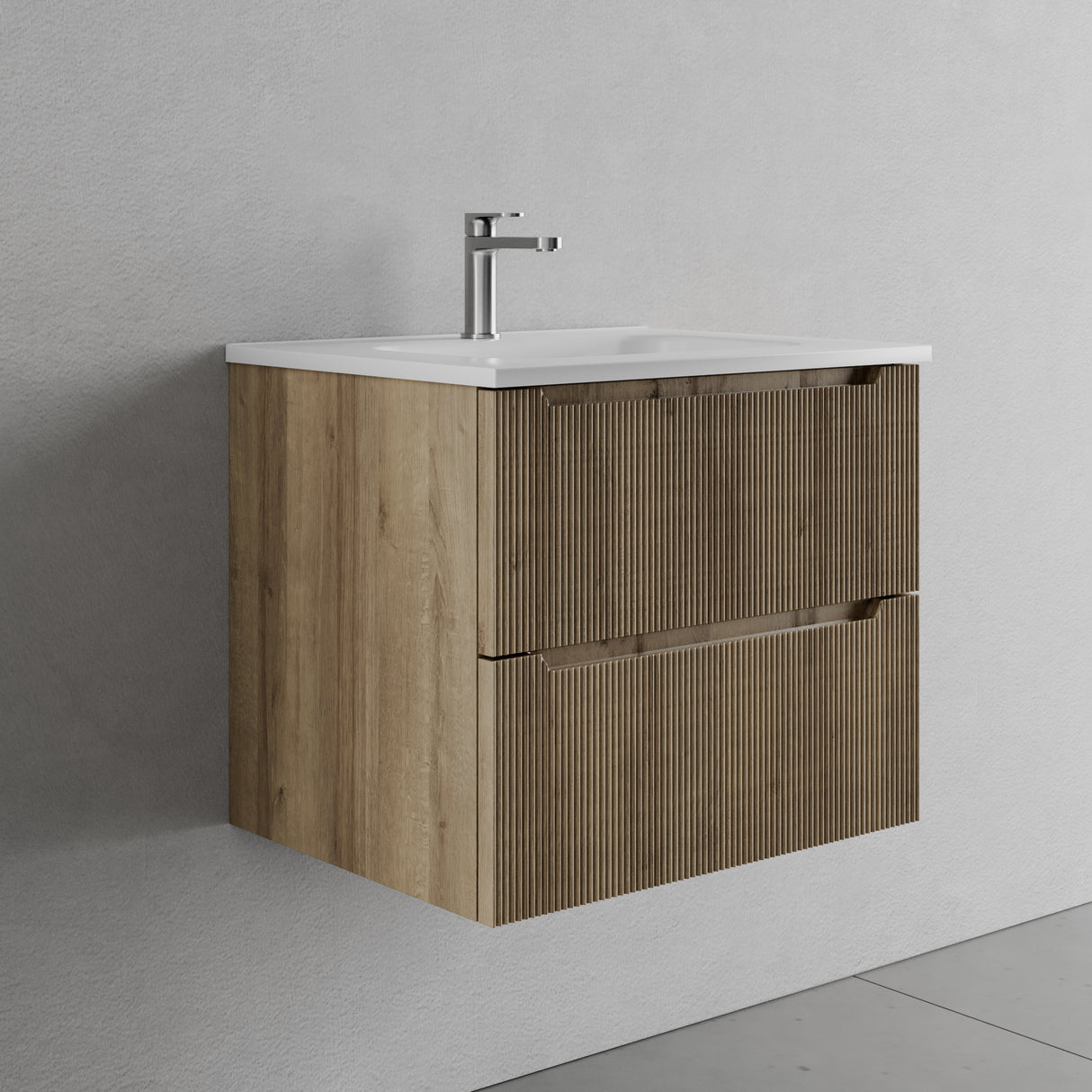 legnox consolle bagno legnox rigo 100 cm rovere con 2 cassetti lavabo specchio e lampada