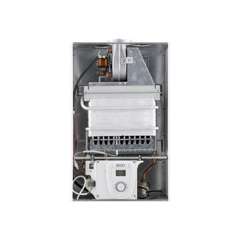 scaldabagno a camera stagna baxi acquaprojet blue 17 fi metano low nox completo di kit scarico fumi