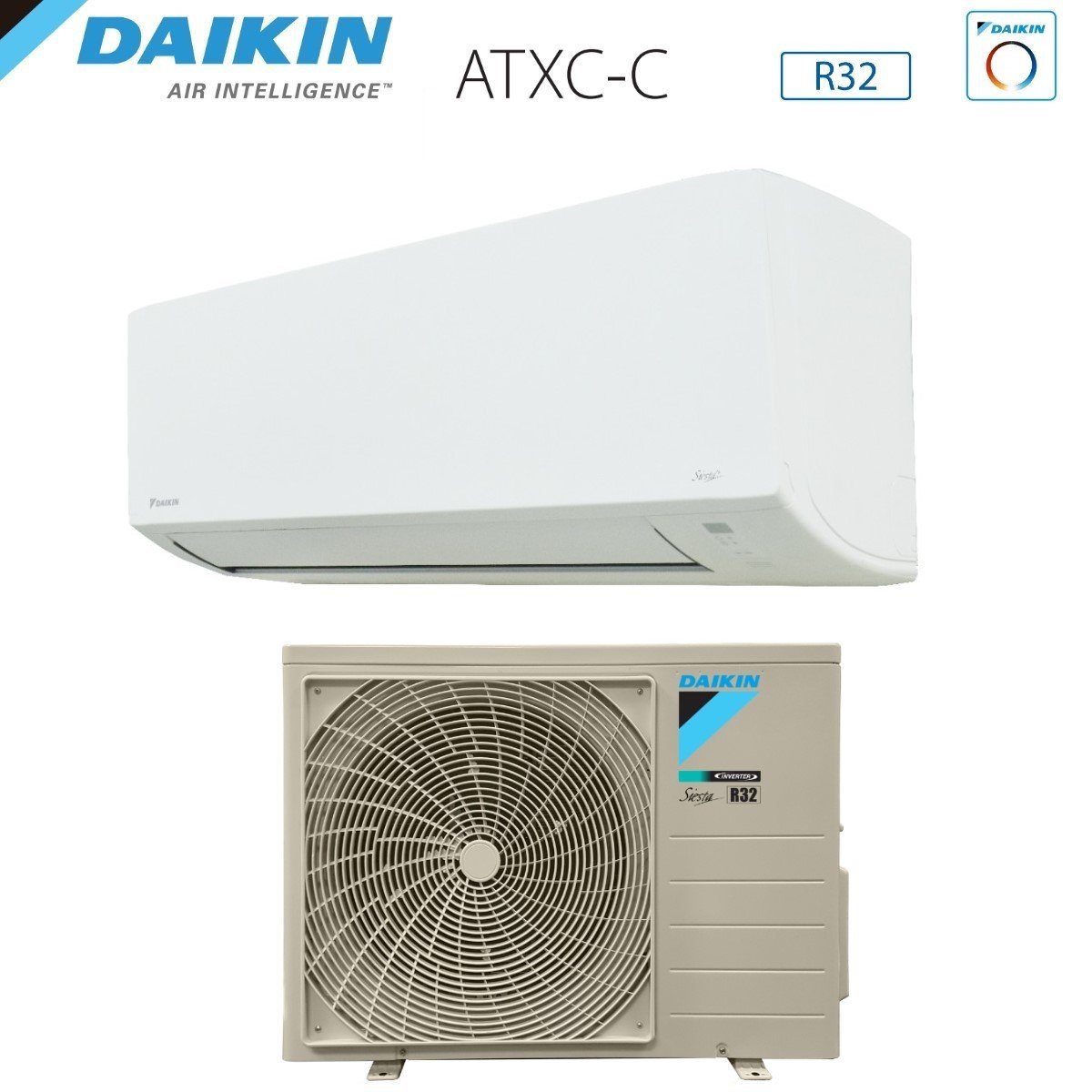 super offerta climatizzatore condizionatore daikin inverter serie siesta atxc c 9000 btu atxc35c _ arxc25c r 32 wi fi optional classe a__ a_