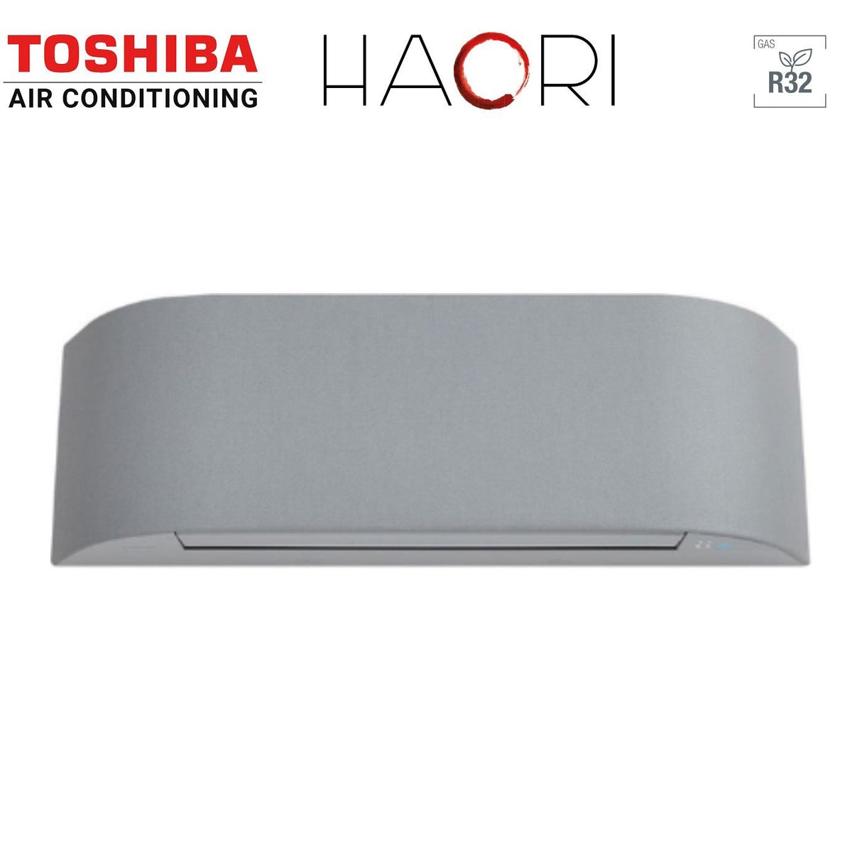 unita interna a parete toshiba serie haori 13000 btu 12000 btu ras b13n4kvrg e r 32 wi fi integrato grigio chiaro grigio scuro