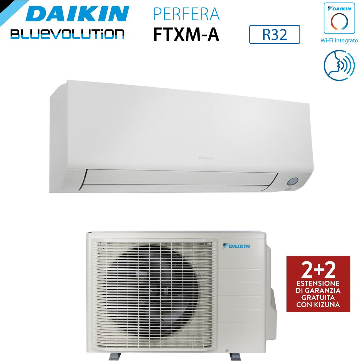 climatizzatore condizionatore daikin bluevolution inverter serie perfera all season 12000 btu ftxm35a r 32 wi fi integrato garanzia italiana