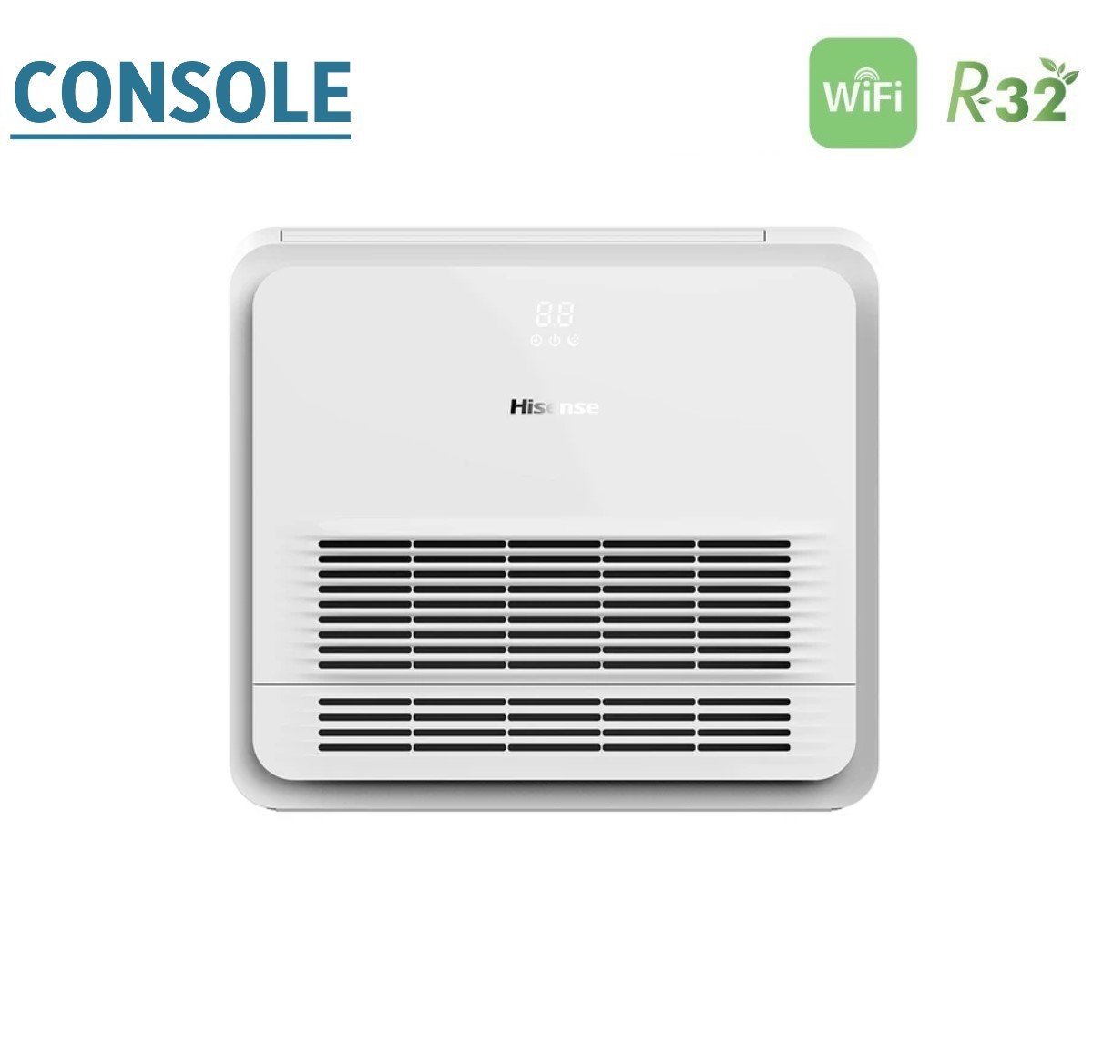 climatizzatore condizionatore hisense dual split console 12_12 con 3amw62u4rjc r 32 wi fi optional telecomando di serie incluso 12000_12000