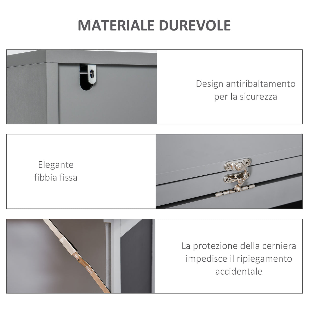 easycomfort easycomfort scrivania pc pieghevole con libreria a 9 ripiani in legno e metallo 98x51x153 cm grigio