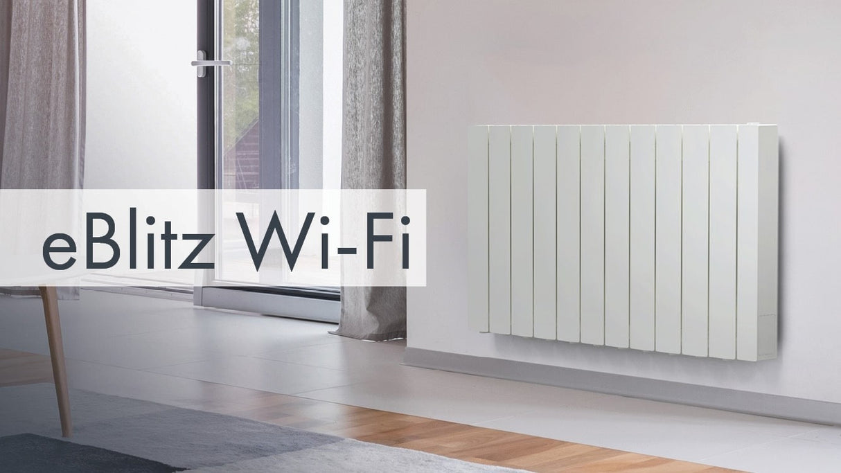fondital radiatore elettrico in alluminio fondital eblitz wi fi da 1000 w 470x583x80 mm