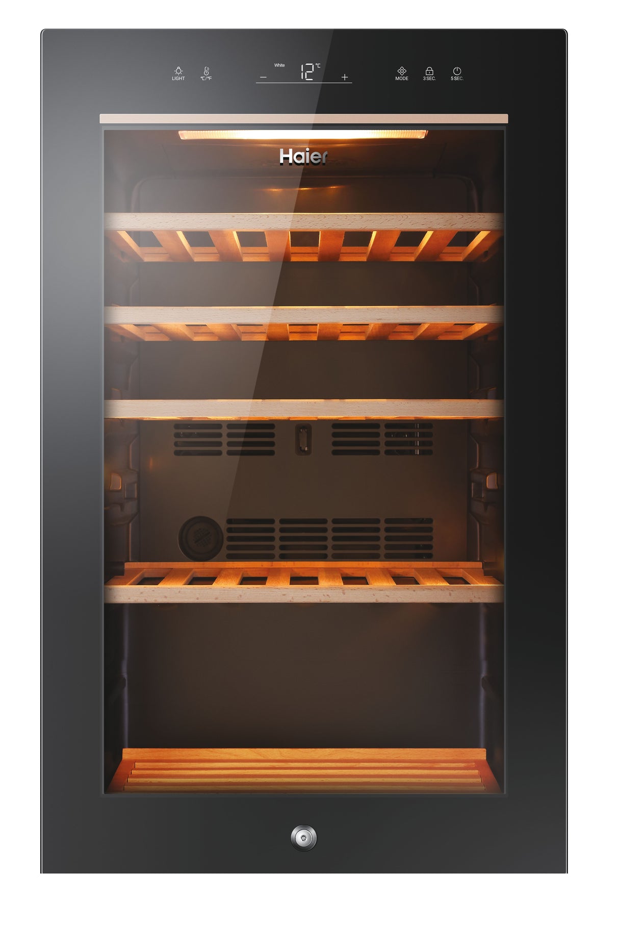 haier cantinetta vino haier wine bank 50 serie 5 hws49ga con compressore libera installazione nero 49 bottiglie ean 6930265399363
