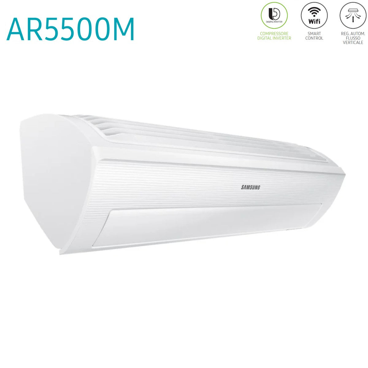 offerta climatizzatore condizionatore samsung dual split inverter serie ar5500m 7_7 con aj050fcj2eh eu r 410 wi fi integrato 7000_7000