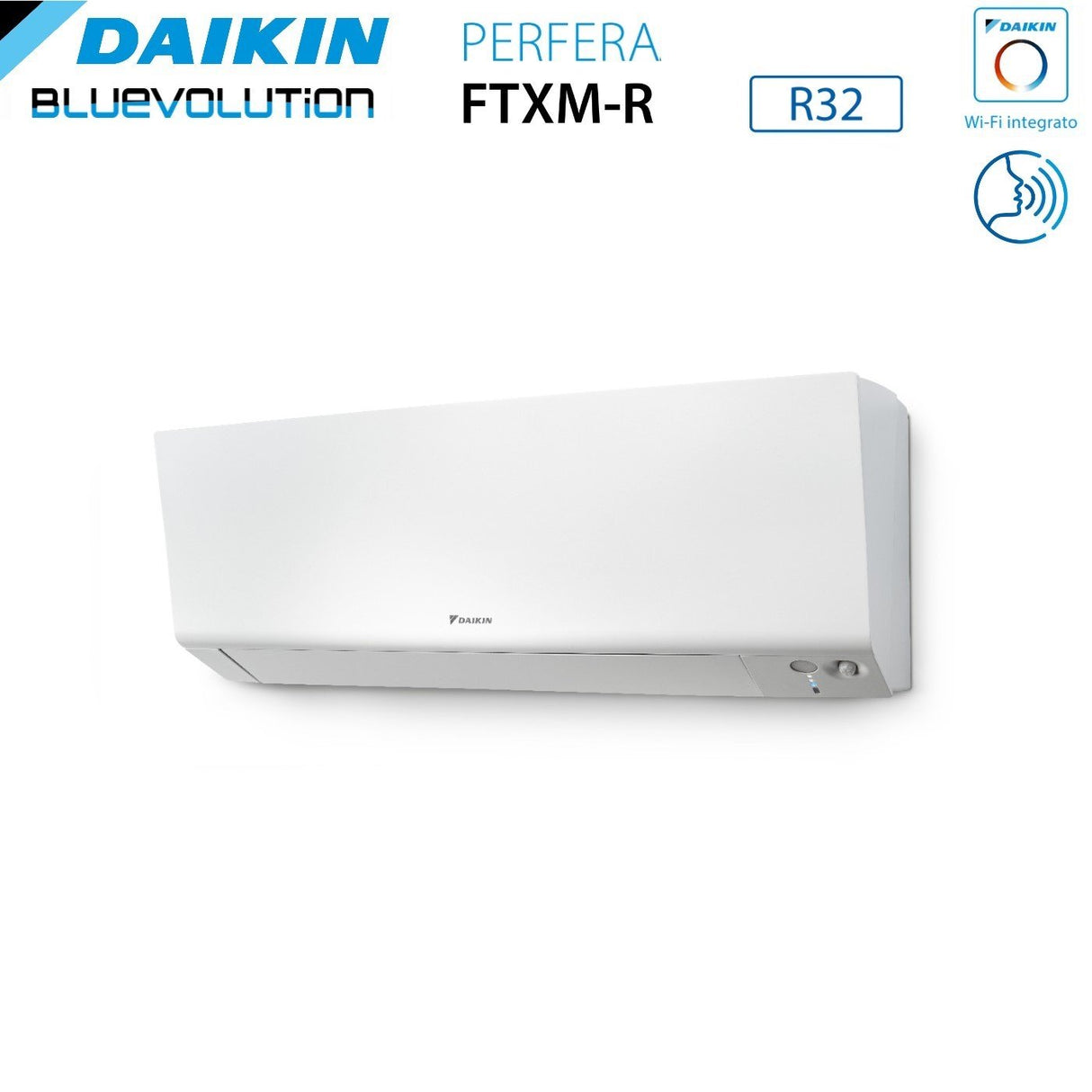 climatizzatore condizionatore daikin bluevolution dual split inverter serie ftxm r perfera wall 5+7 con 2mxm40a r 32 wi fi integrato 5000+7000 garanzia italiana