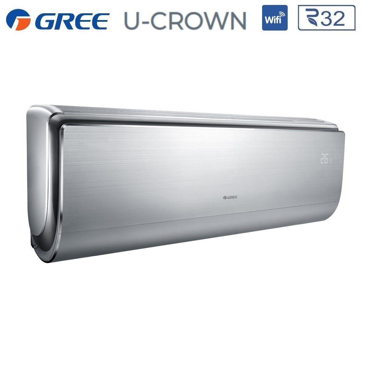 climatizzatore condizionatore gree dual split inverter serie u crown 9_12 con gwhd 18 nk6oo r 32 wi fi integrato 9000_12000